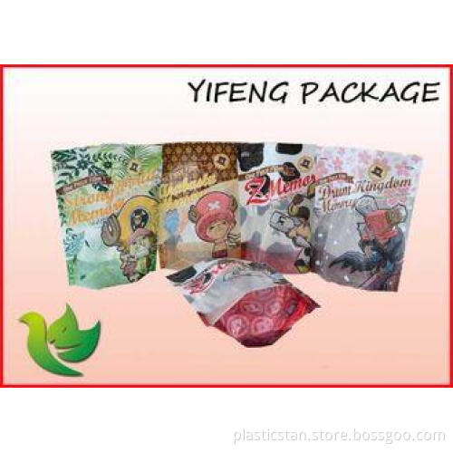 Food Packaging Plastic Stand Up Pouches With Clear Window